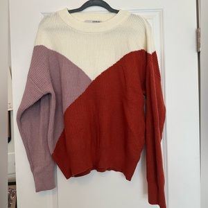 BRAND new, never worn tri-color sweater